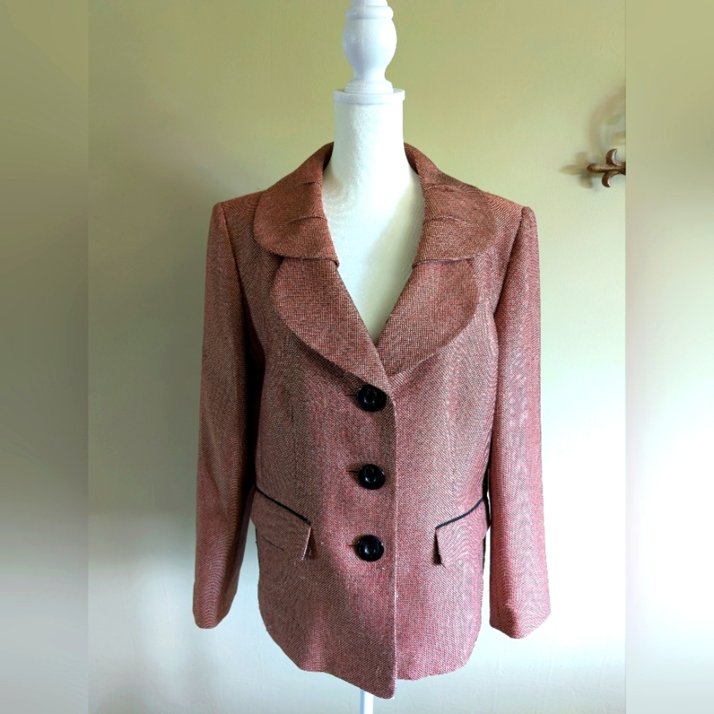 Le Suit Women's Brown Blazer Jacket